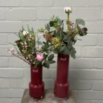 DutZ vaas Fenn rasberry mondgeblazen slanke vaas 18 of 24 cm